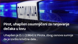 Uhapšen zbog ranjavanja dečaka